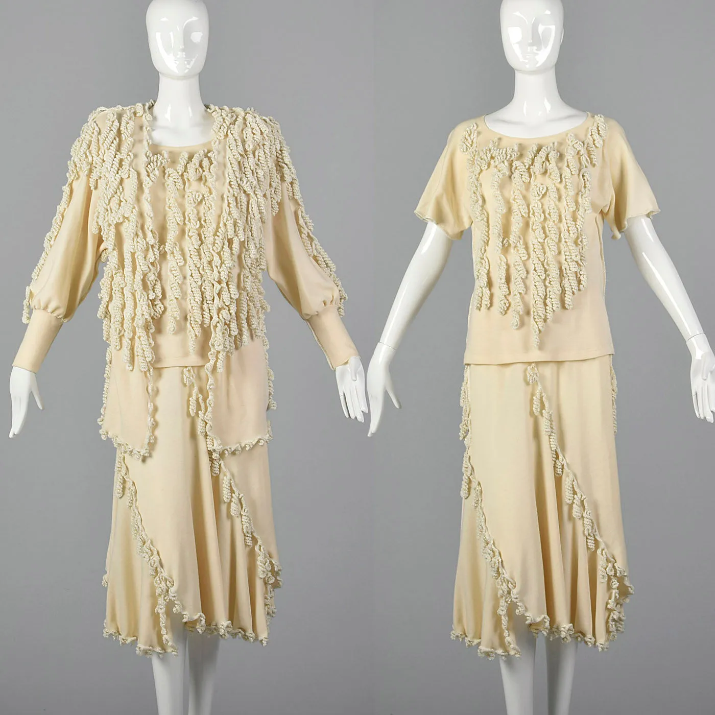 1980s Yolanda Lorente I Magnin Unique Wool Set