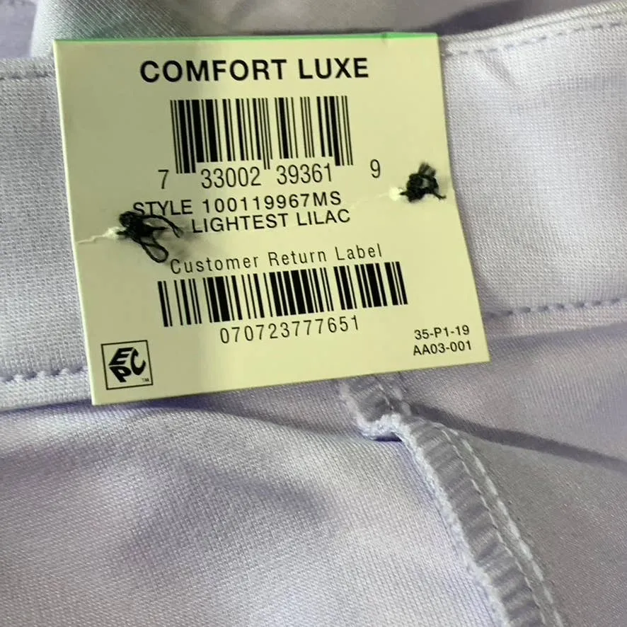 ALFANI Women's Lightest Lilac Modern Lounge High-Rise Seamed Wide-Leg Pants SZ 8