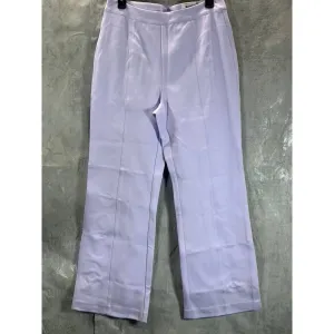 ALFANI Women's Lightest Lilac Modern Lounge High-Rise Seamed Wide-Leg Pants SZ 8