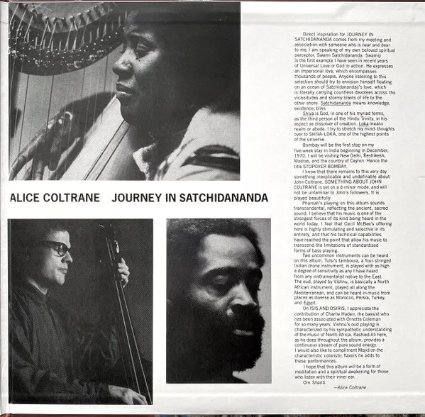 Alice Coltrane Featuring Pharoah Sanders - Journey In Satchidananda - Mint (M)