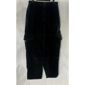 ARITZIA WILFRED FREE Women's Black Solid Cargo Straight-Leg Pants SZ 6