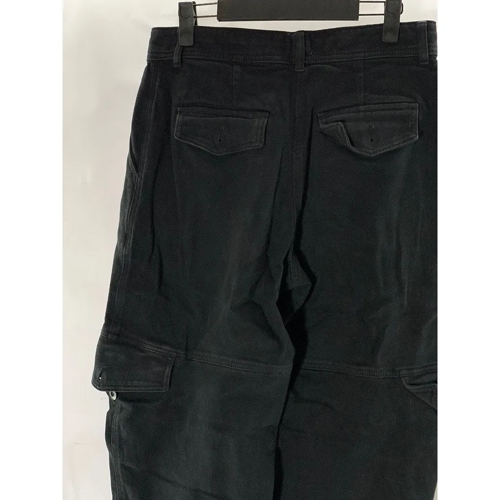 ARITZIA WILFRED FREE Women's Black Solid Cargo Straight-Leg Pants SZ 6