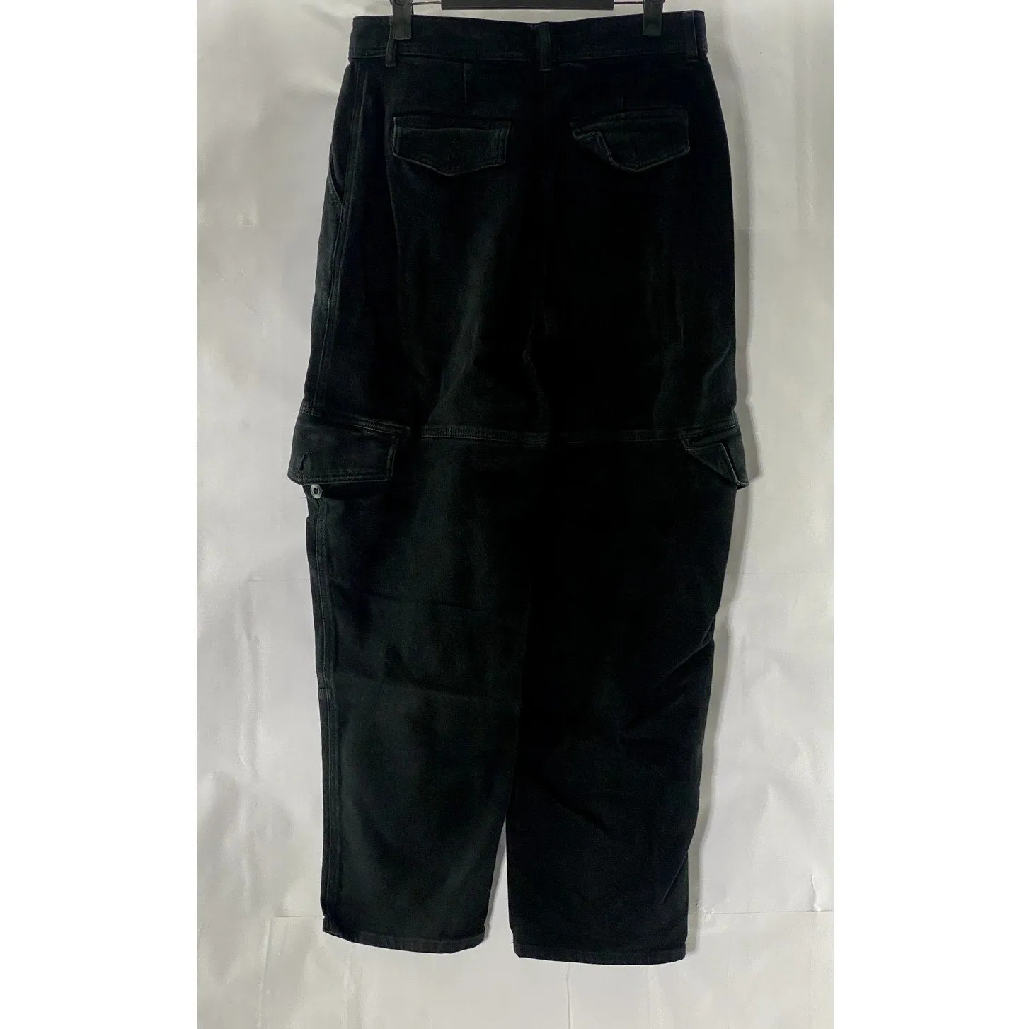 ARITZIA WILFRED FREE Women's Black Solid Cargo Straight-Leg Pants SZ 6