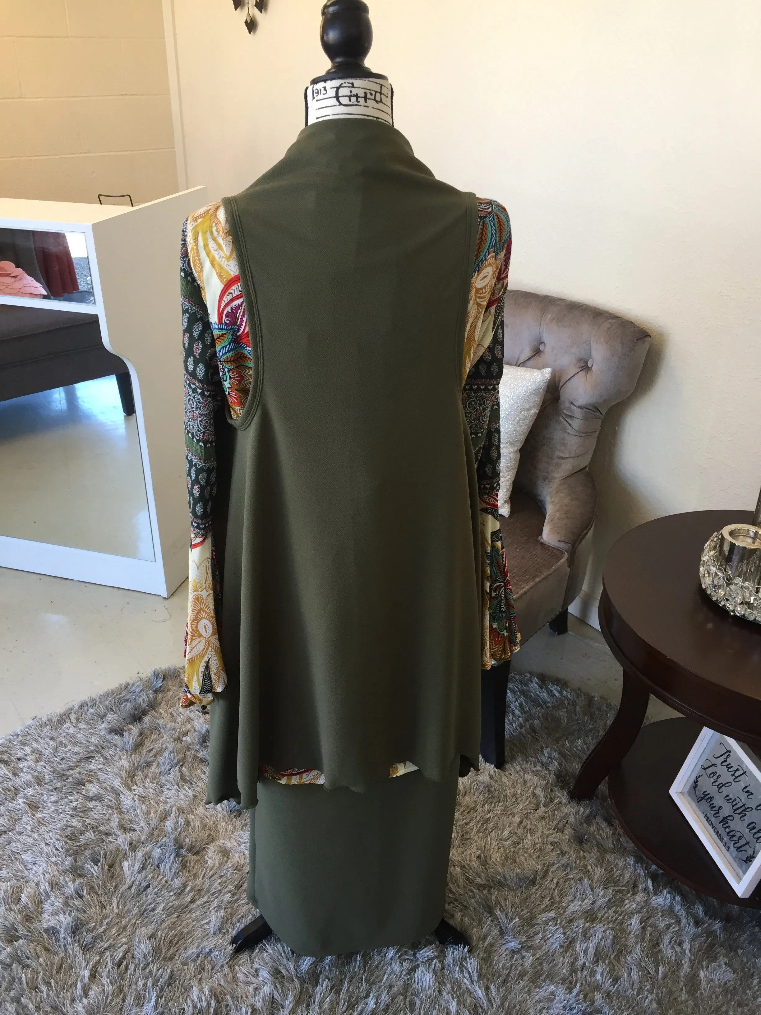 Army Green Liverpool Vest (OS)