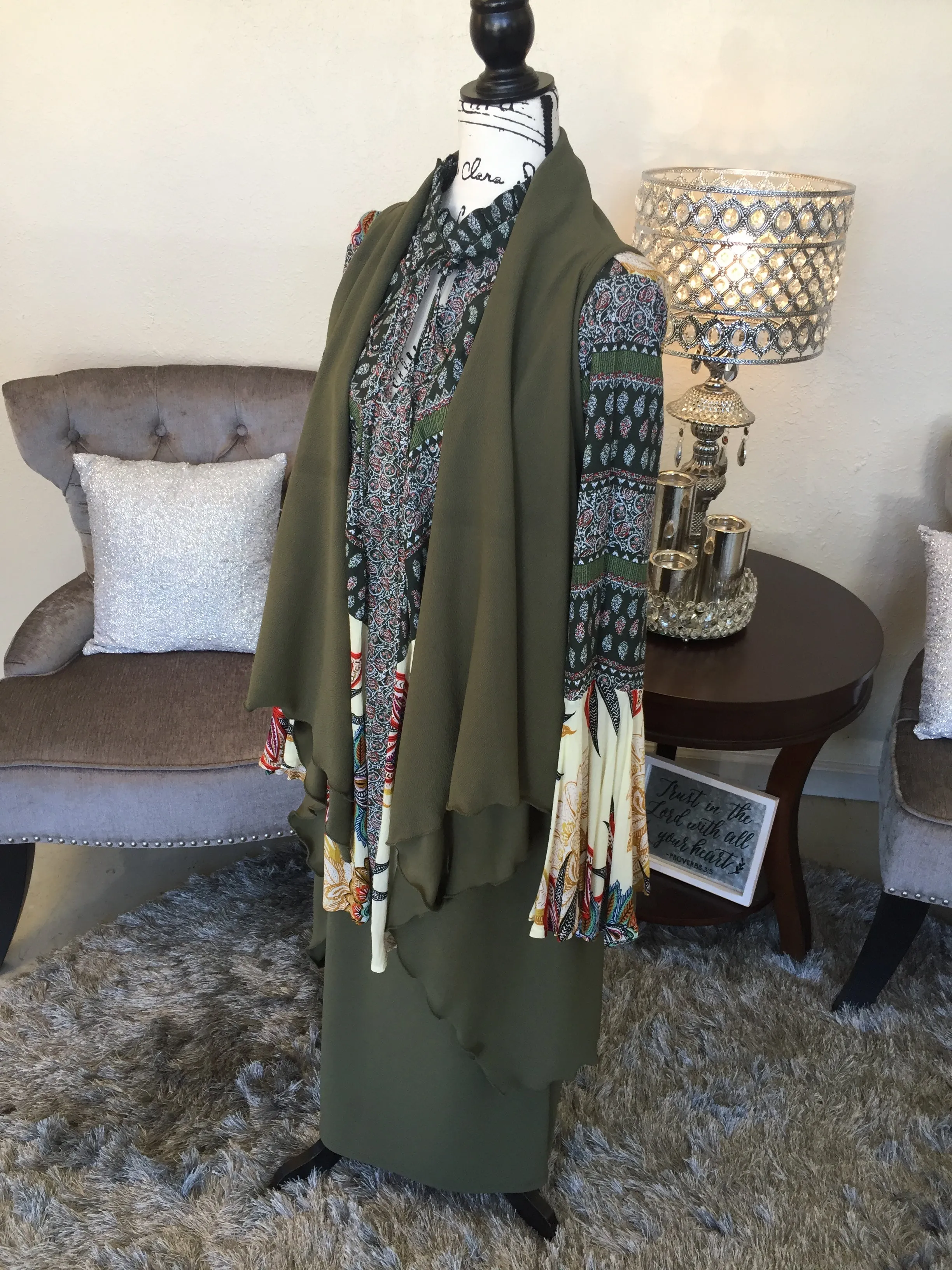 Army Green Liverpool Vest (OS)