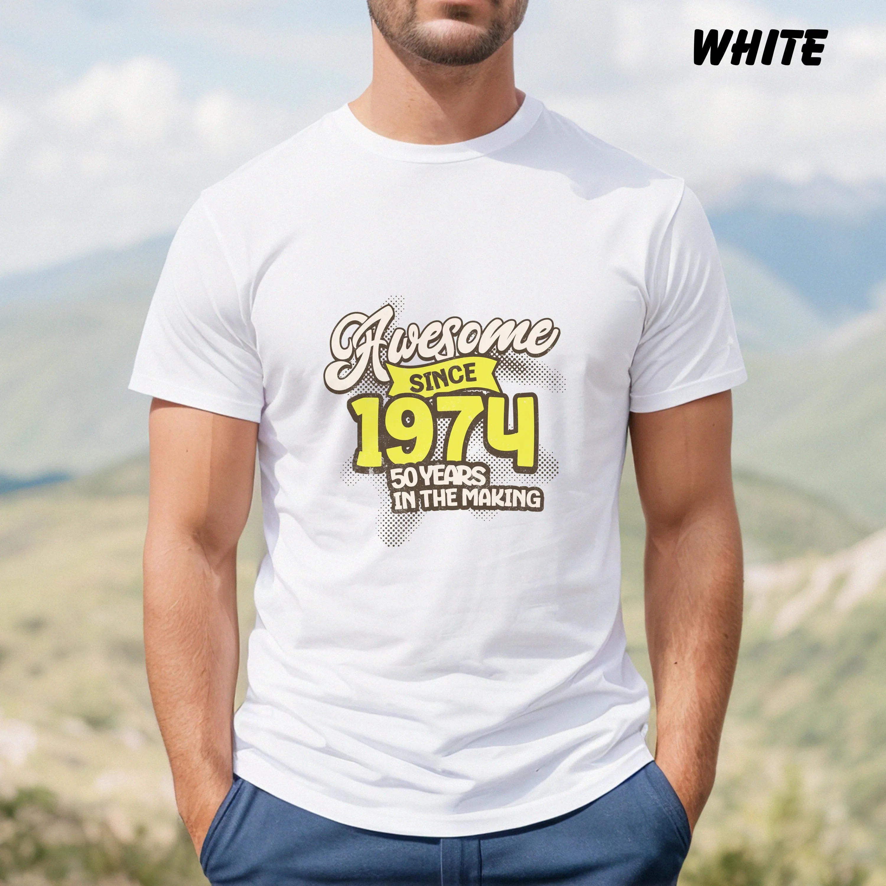 Awesome Since 1974, 50 Years in the Making, 50th Birthday Shirt, 50th Birthday Gift, Fifty Gift, Vintage Shirt, Fifty Birthday Shirt