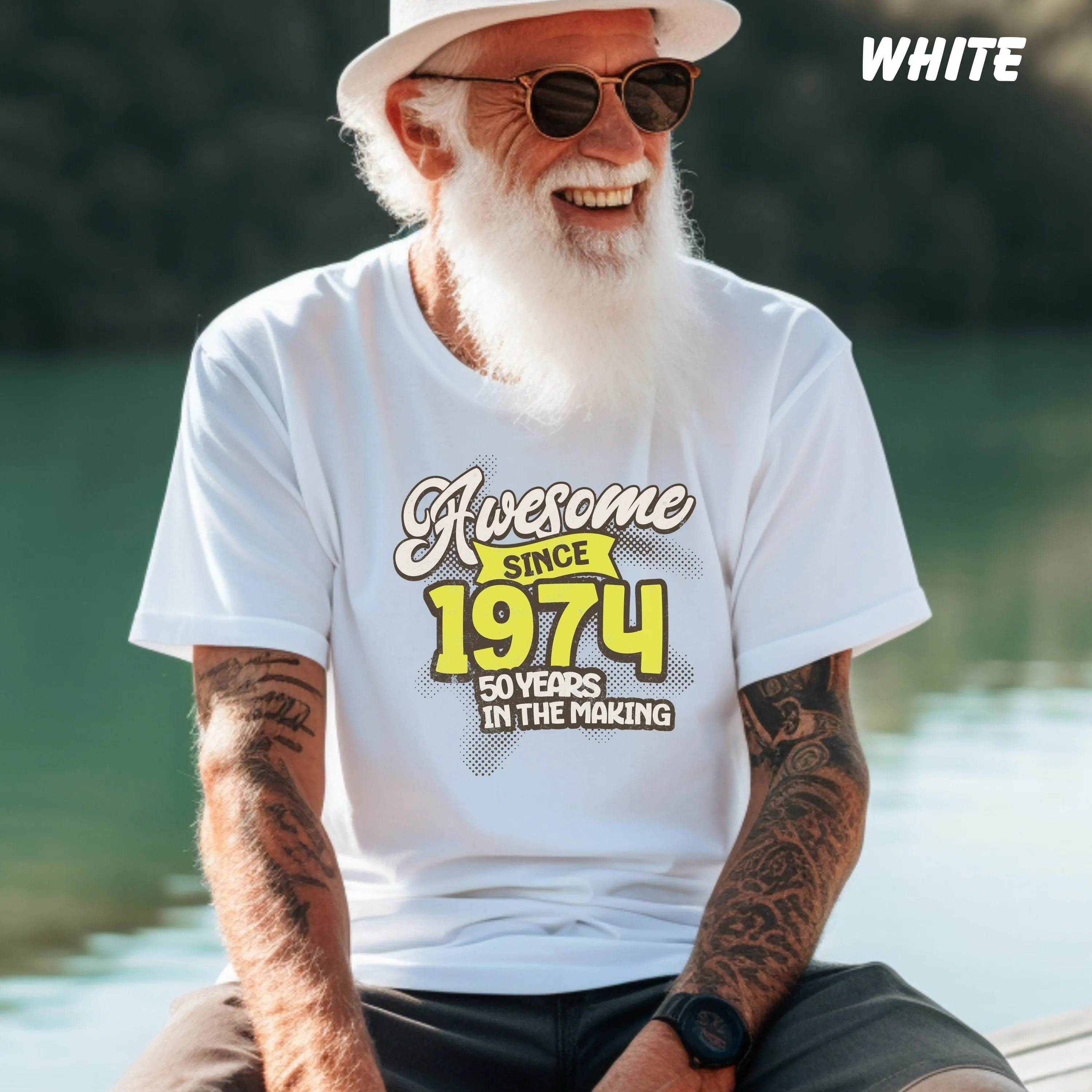 Awesome Since 1974, 50 Years in the Making, 50th Birthday Shirt, 50th Birthday Gift, Fifty Gift, Vintage Shirt, Fifty Birthday Shirt