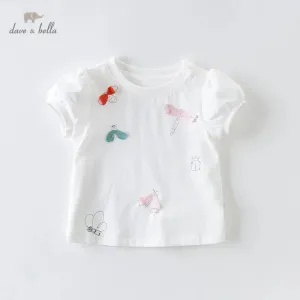 Baby Girls' Bow Cartoon T-Shirt