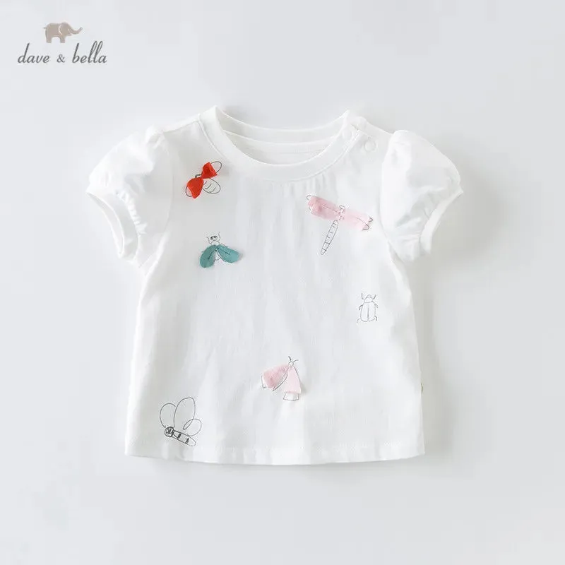 Baby Girls' Bow Cartoon T-Shirt