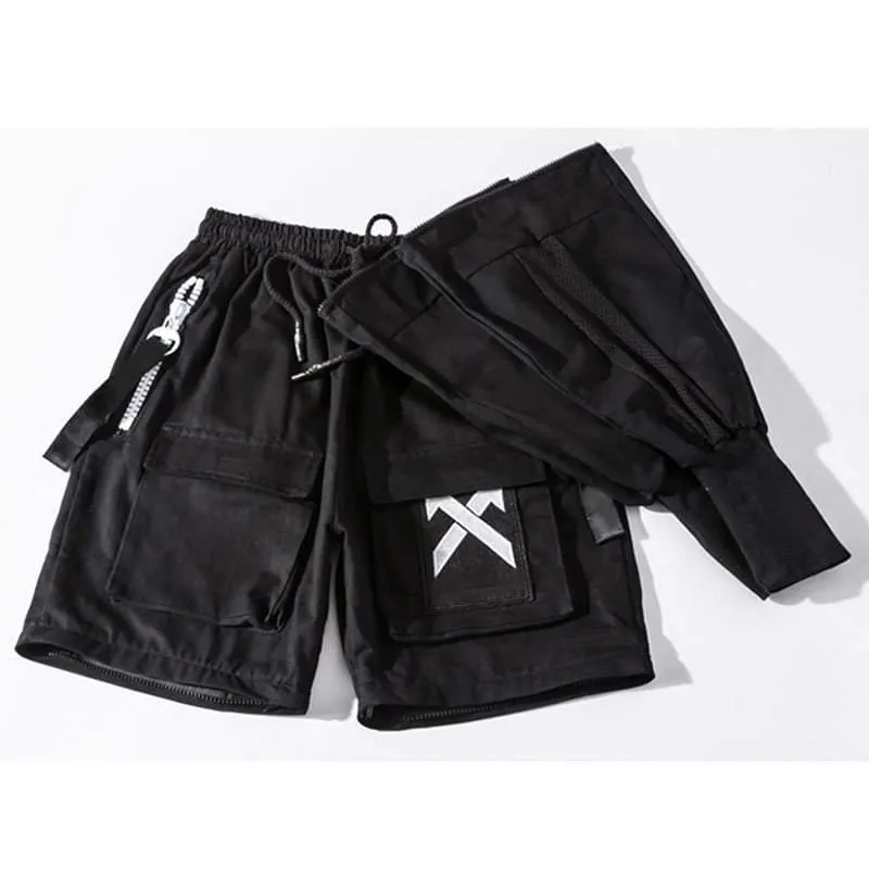Become An X-Man Techwear Black Cargo Pants