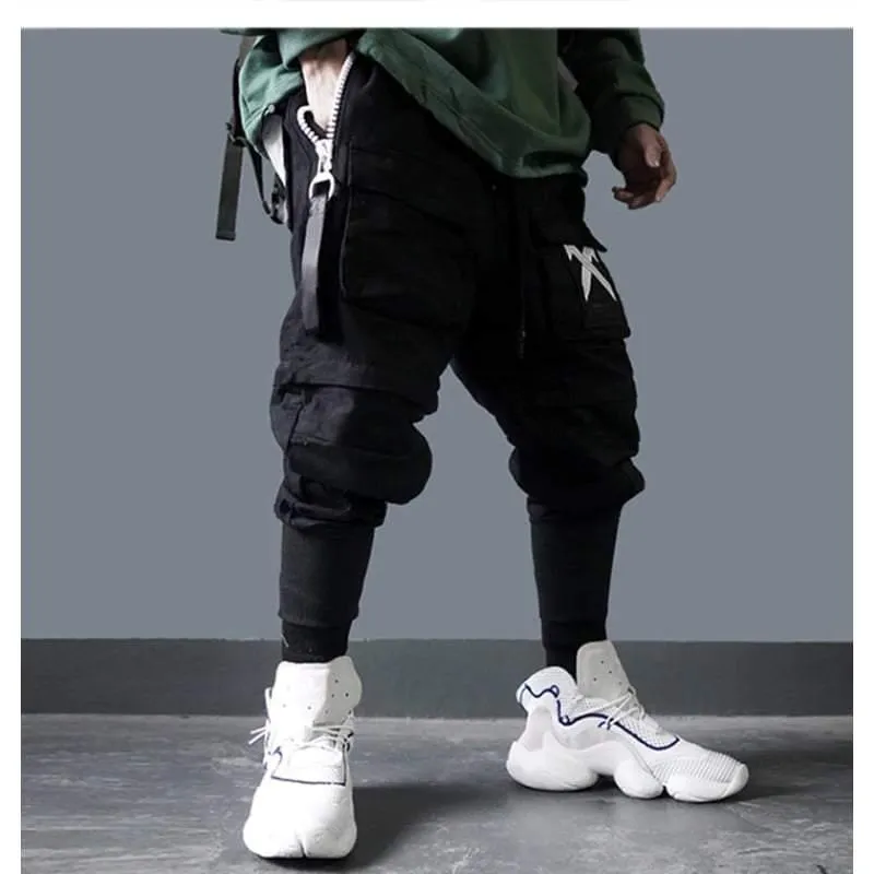 Become An X-Man Techwear Black Cargo Pants