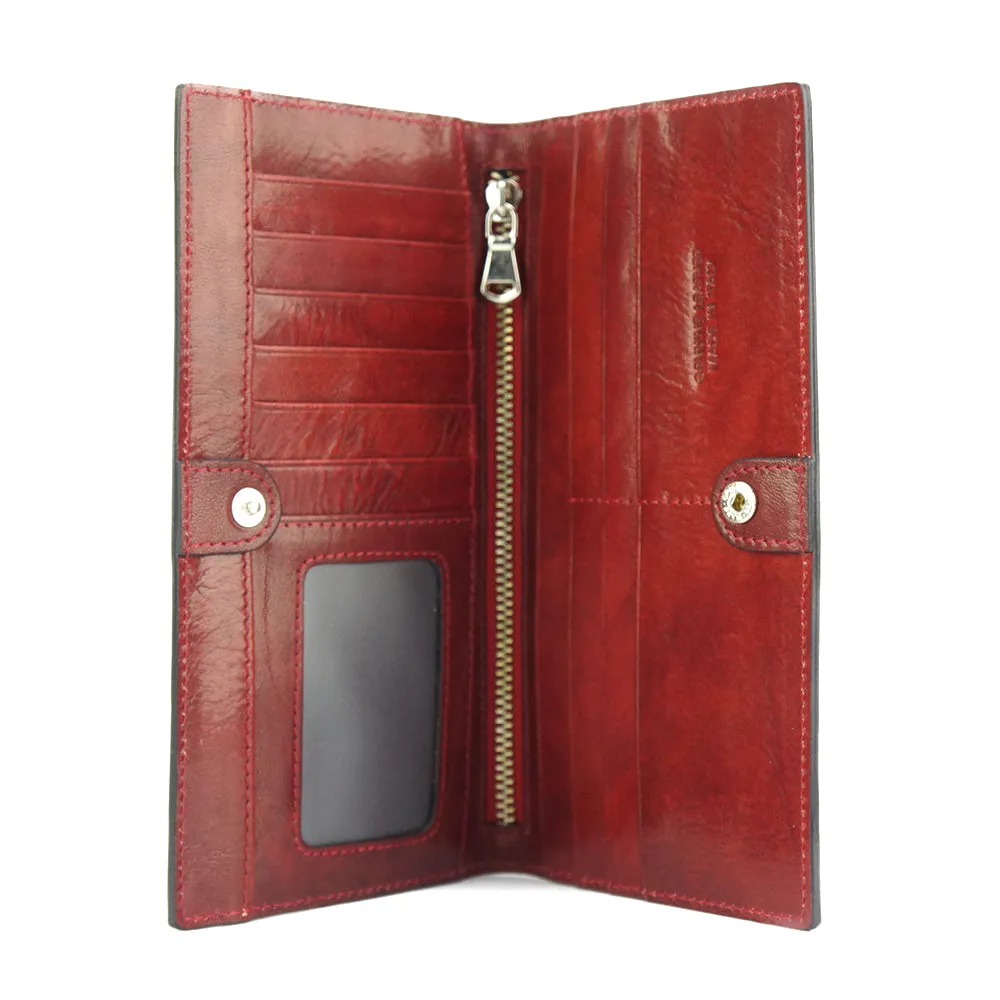 Bernardo V Wallet in cow leather