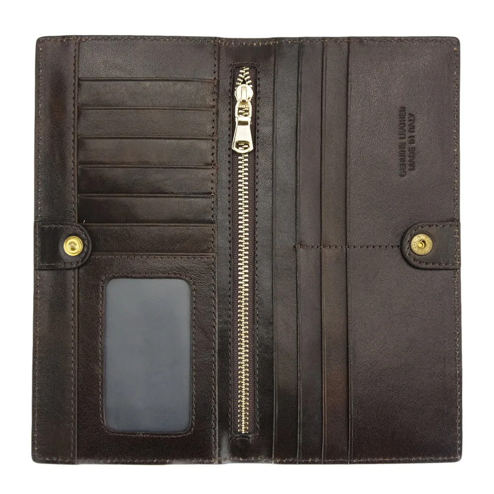 Bernardo V Wallet in cow leather