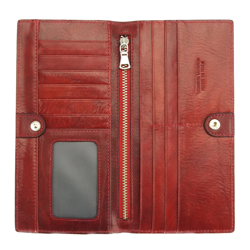 Bernardo V Wallet in cow leather