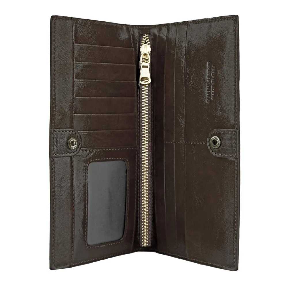 Bernardo V Wallet in cow leather