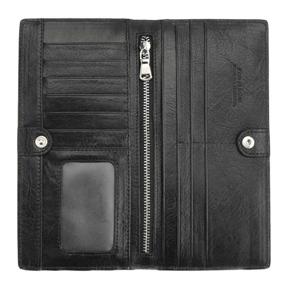 Bernardo V Wallet in cow leather