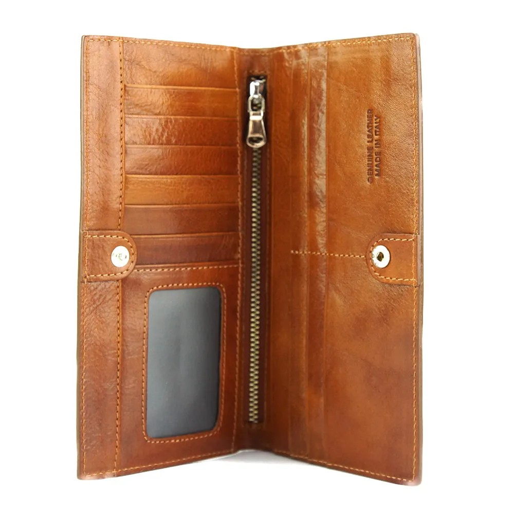 Bernardo V Wallet in cow leather