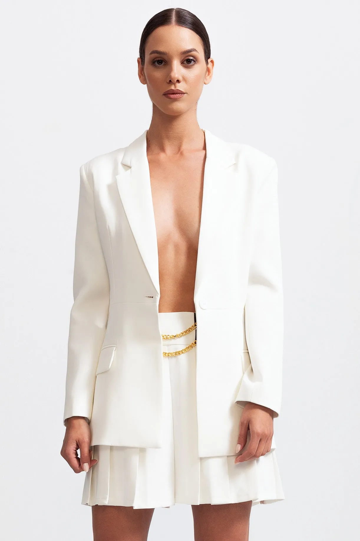 Blazer à manches longues - Blanc
