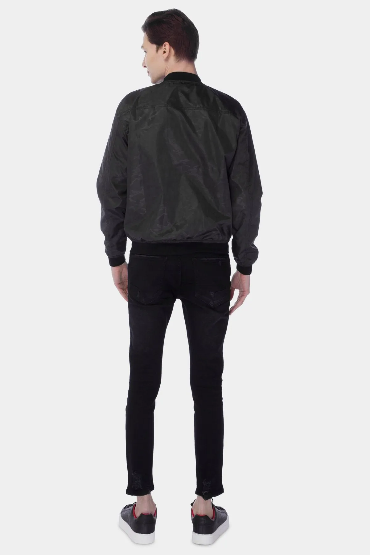 Bomber Jacket For Men - Black