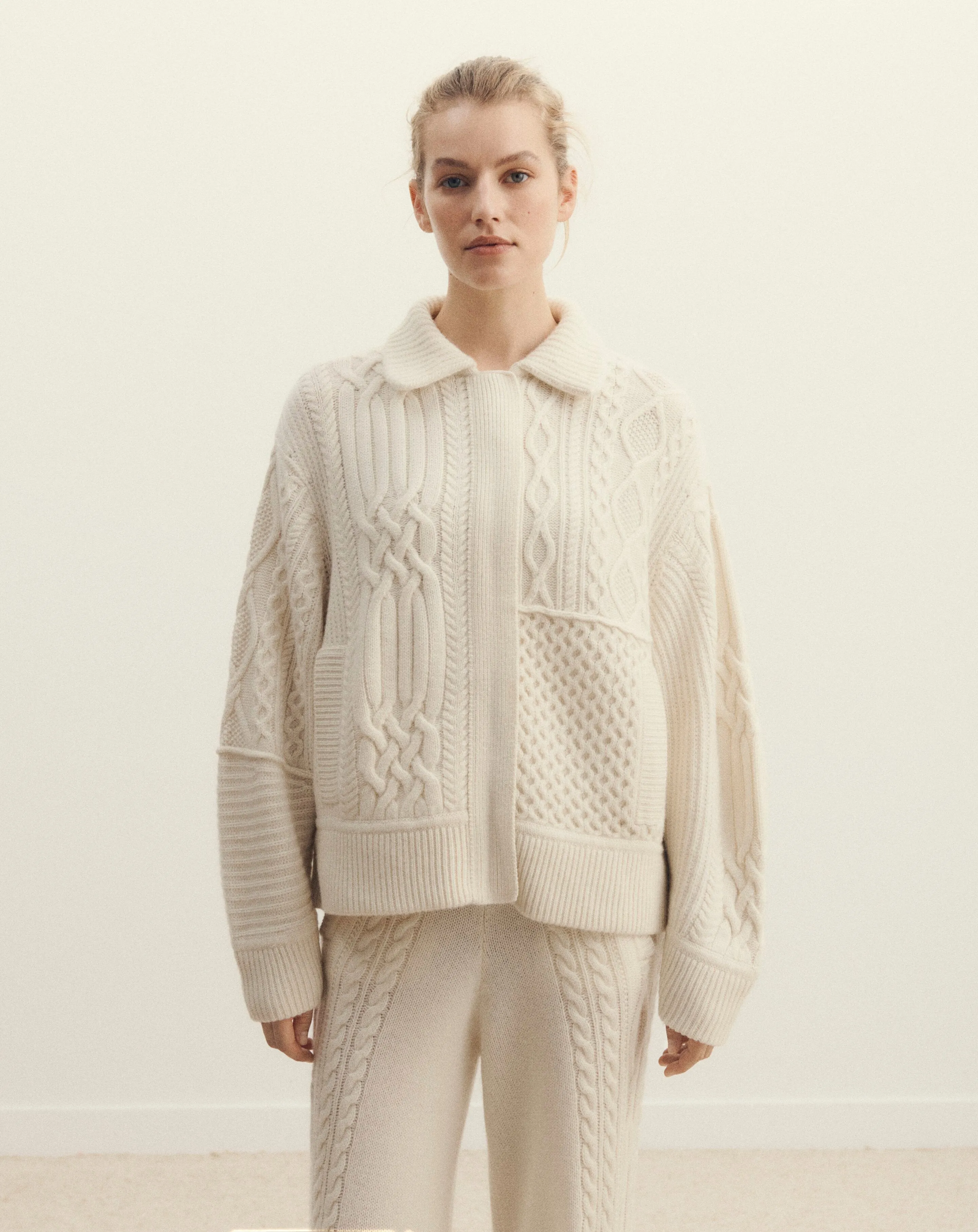 Bomber zippé à torsades