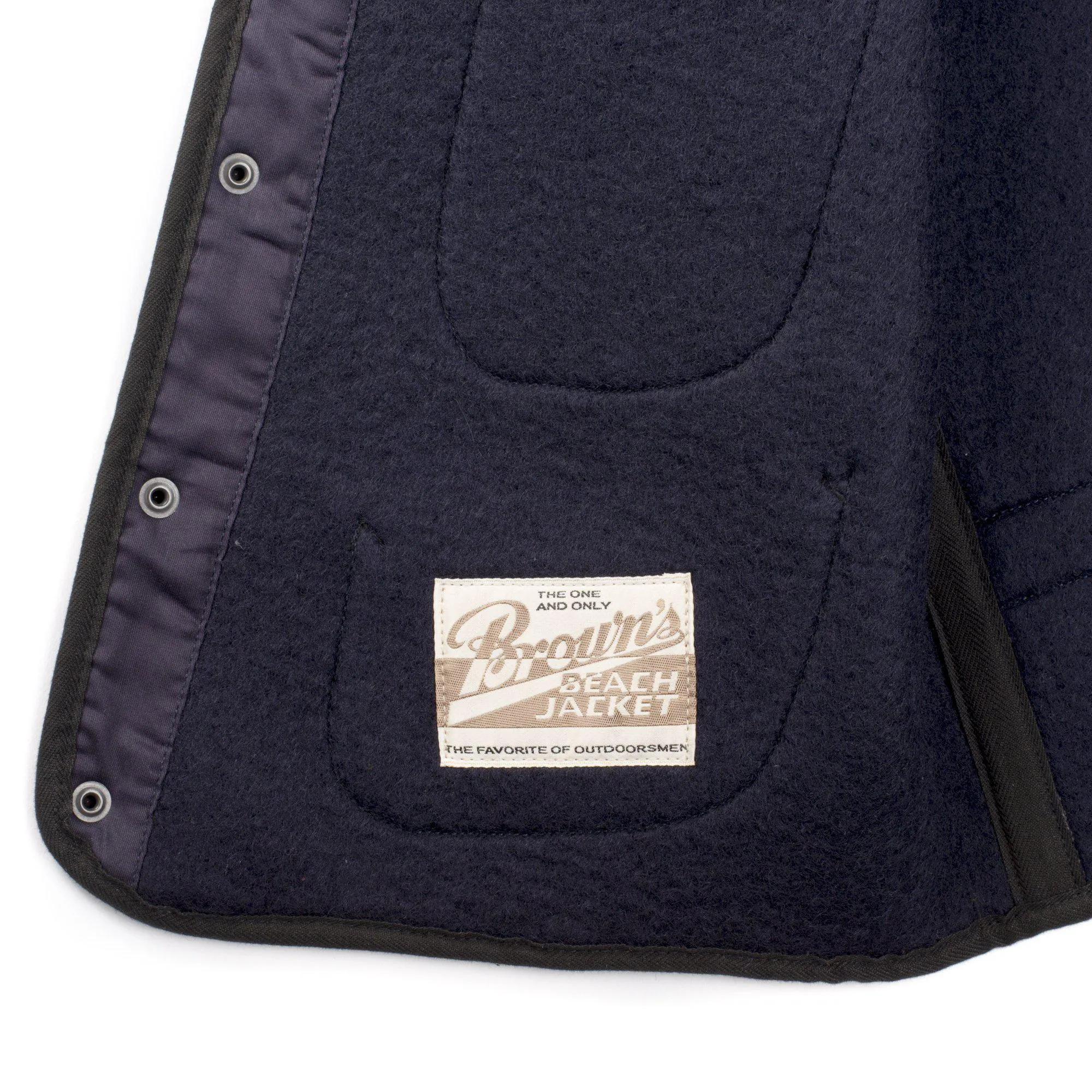 Brown's Beach BBJ-001 Early Vest Navy Stripe