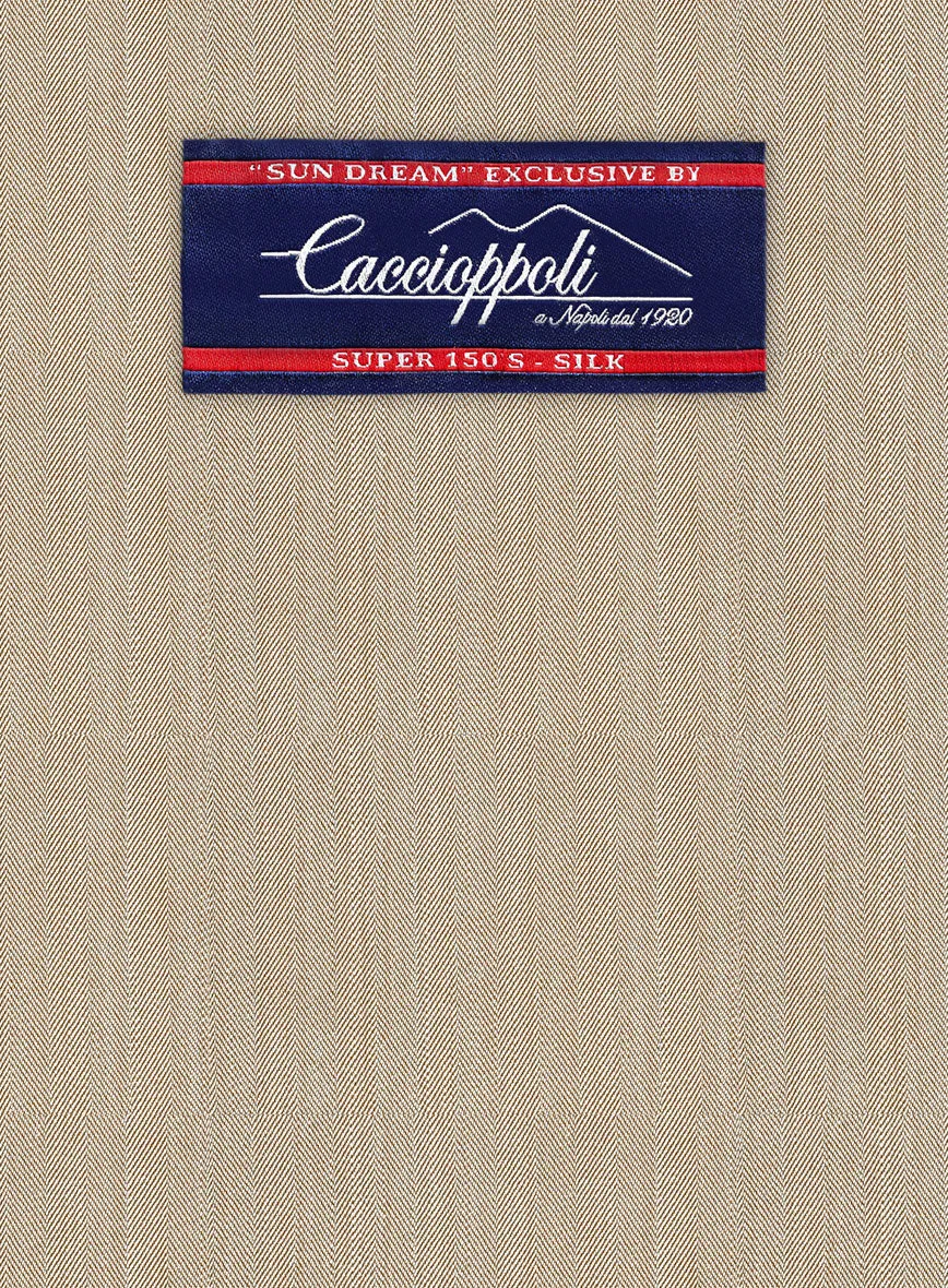 Caccioppoli Sun Dream Emasie Muted Beige Wool Jacket
