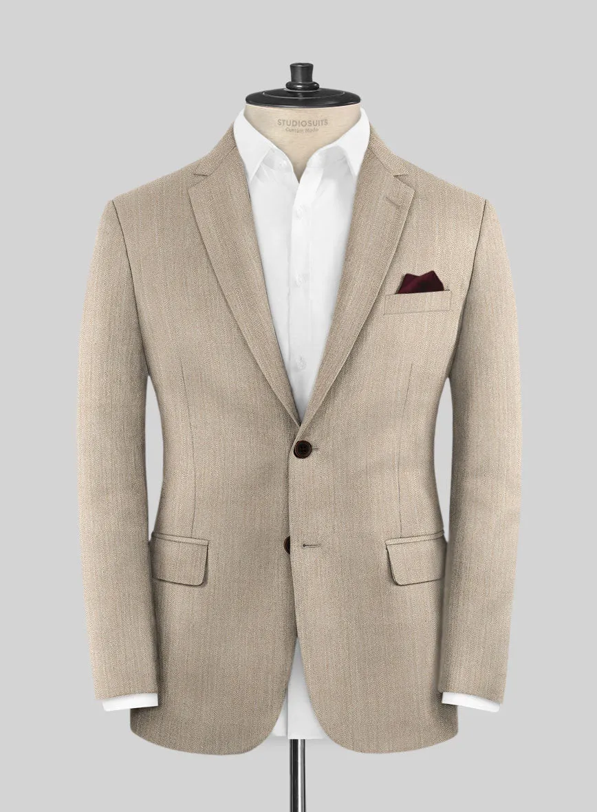 Caccioppoli Sun Dream Emasie Muted Beige Wool Jacket