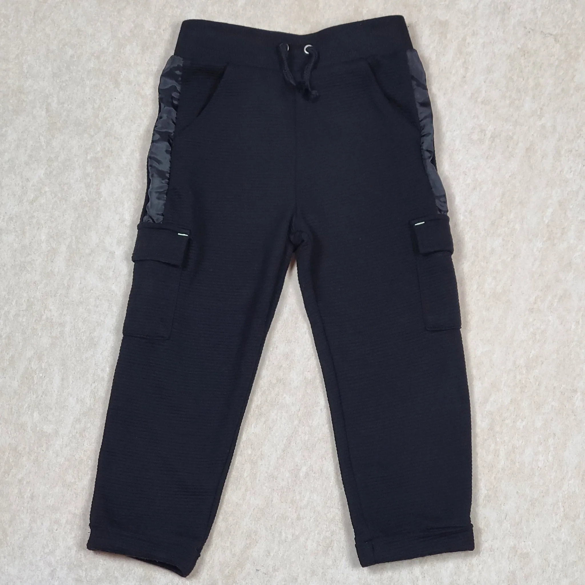 Cat & Jack Boys Black Knit Cargo Pants 4T