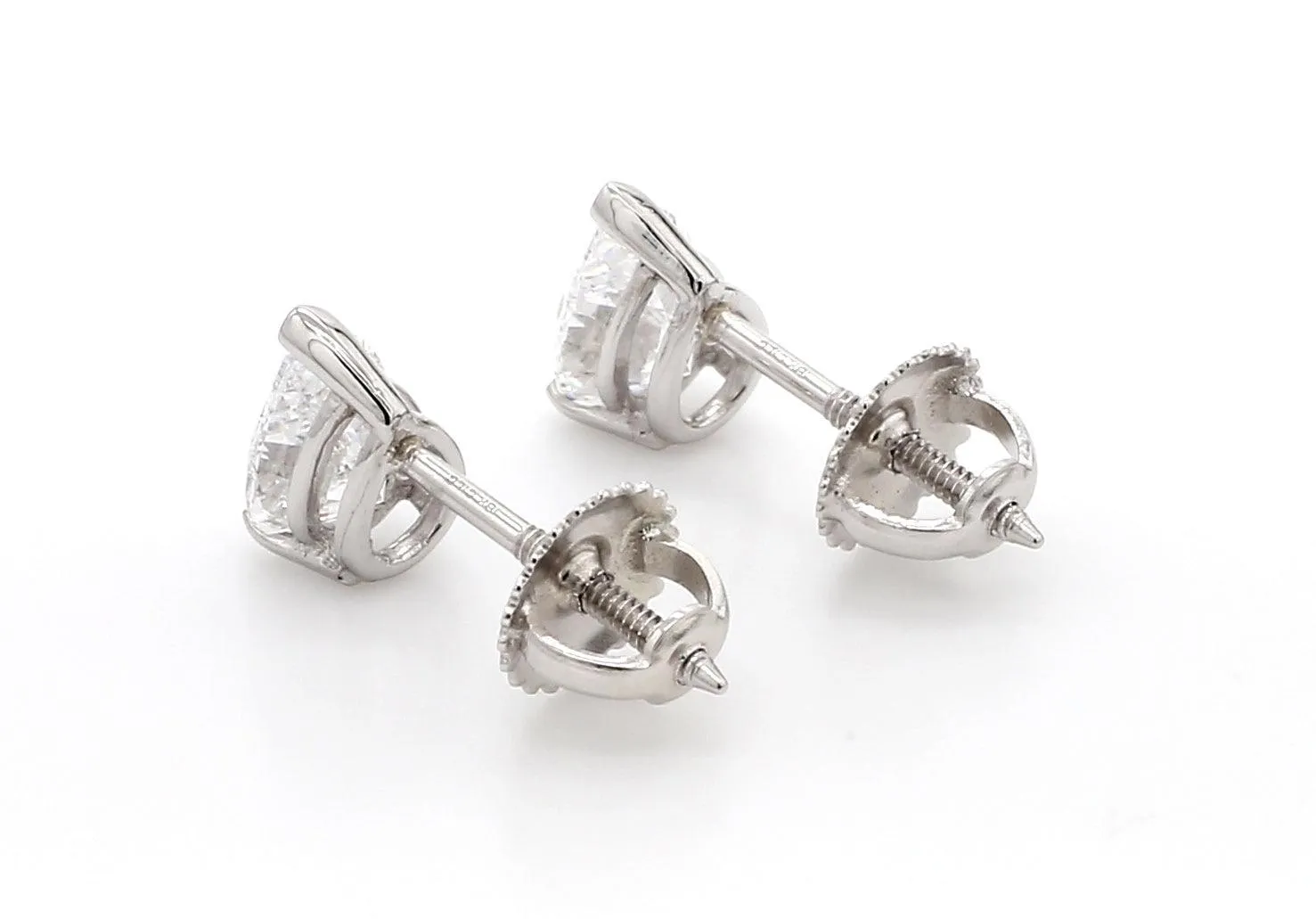 Classic Pear Shaped Earrings 1 1/2 CTW. IGI Certified