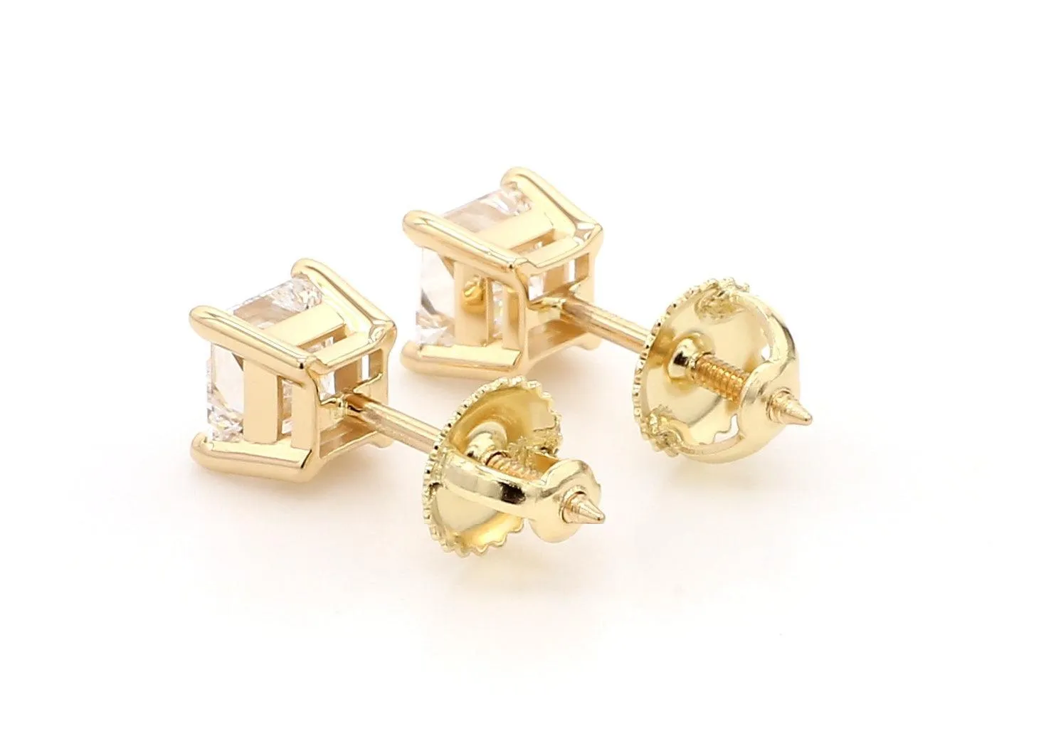 Classic Princess Earrings 2.0 CTW. IGI Certified