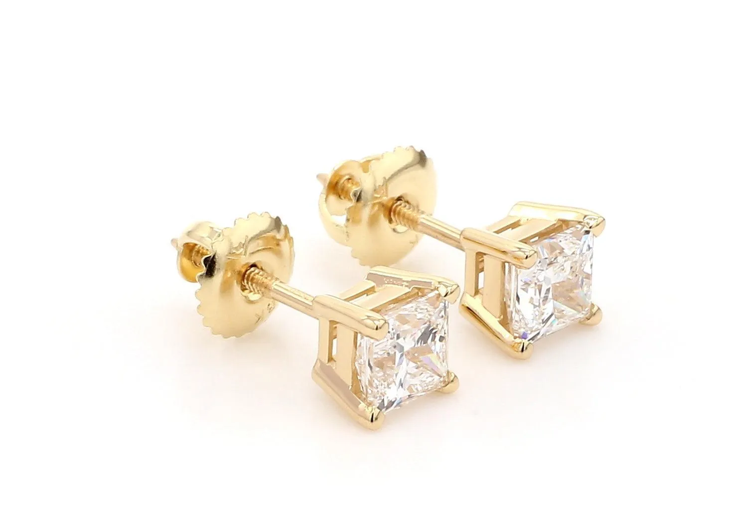 Classic Princess Earrings 2.0 CTW. IGI Certified