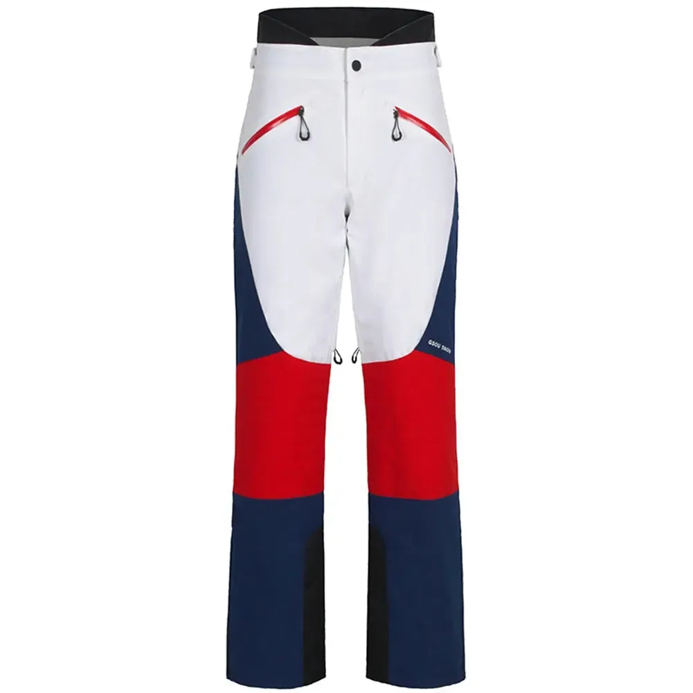 Colorblock Women Snowboard Ski Cargo Jogger Pants