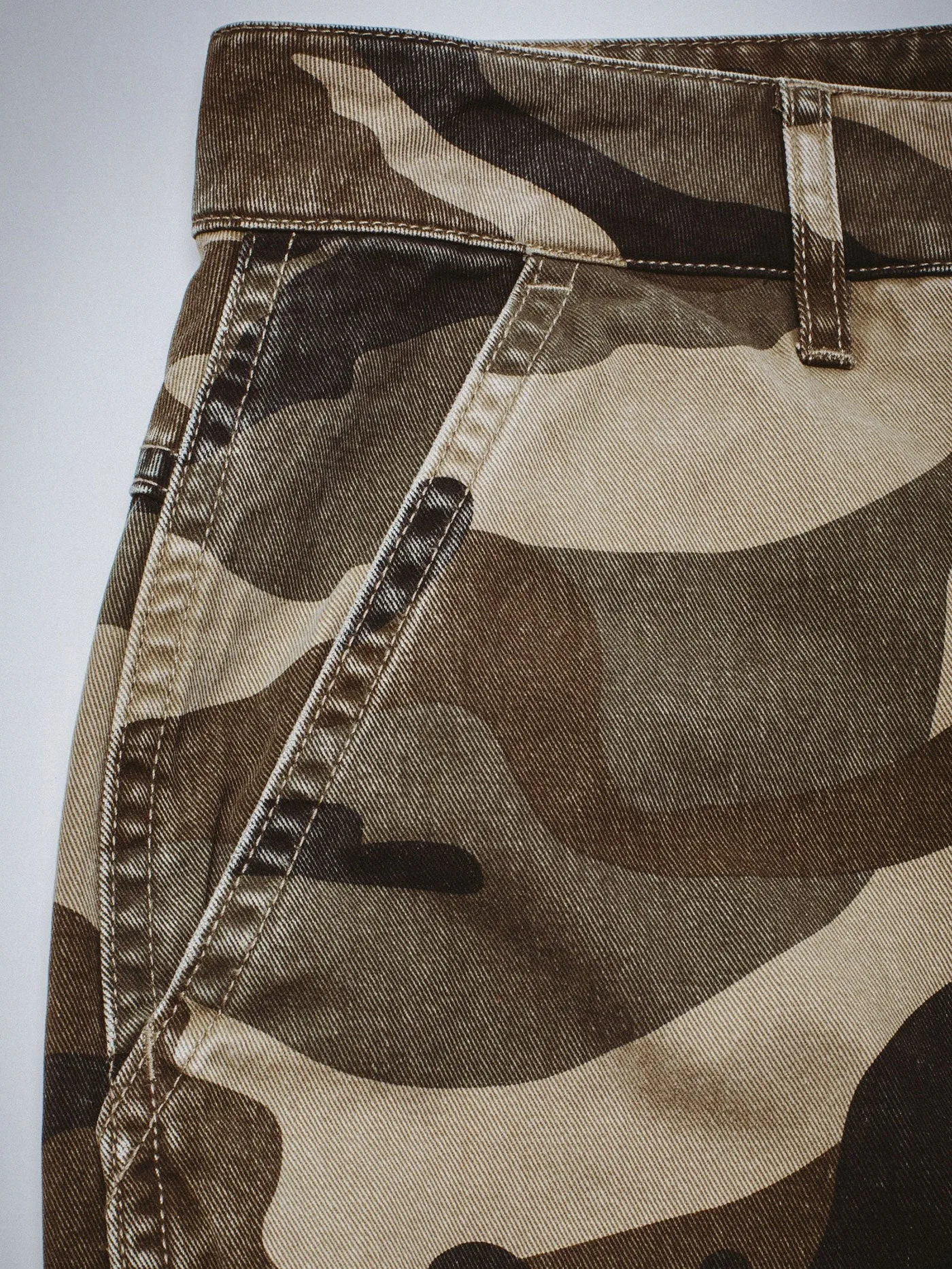 Contacts Washed Baggy Cargo Pants
