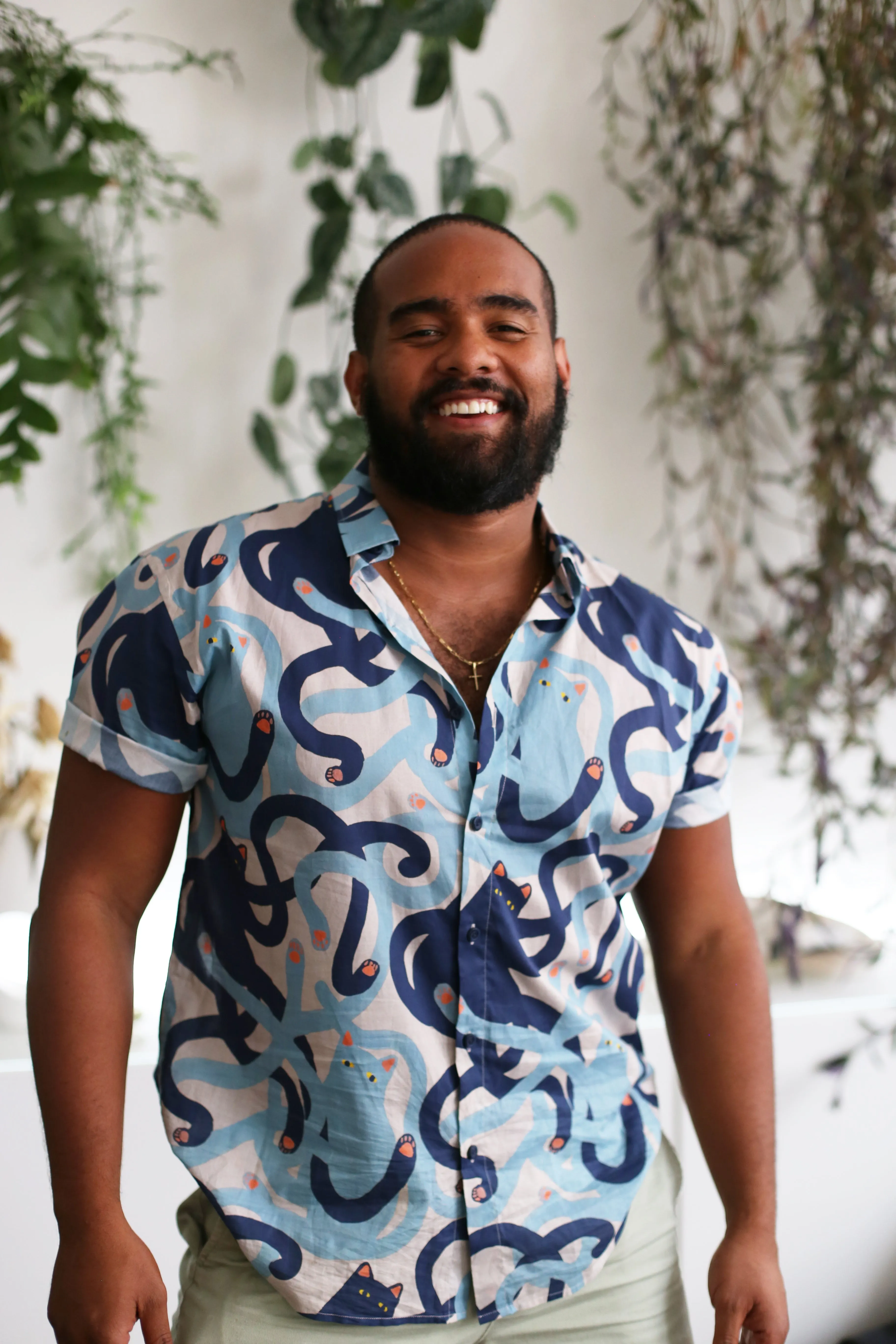 Danial Ryan SS Button-Down Shirt | Off White