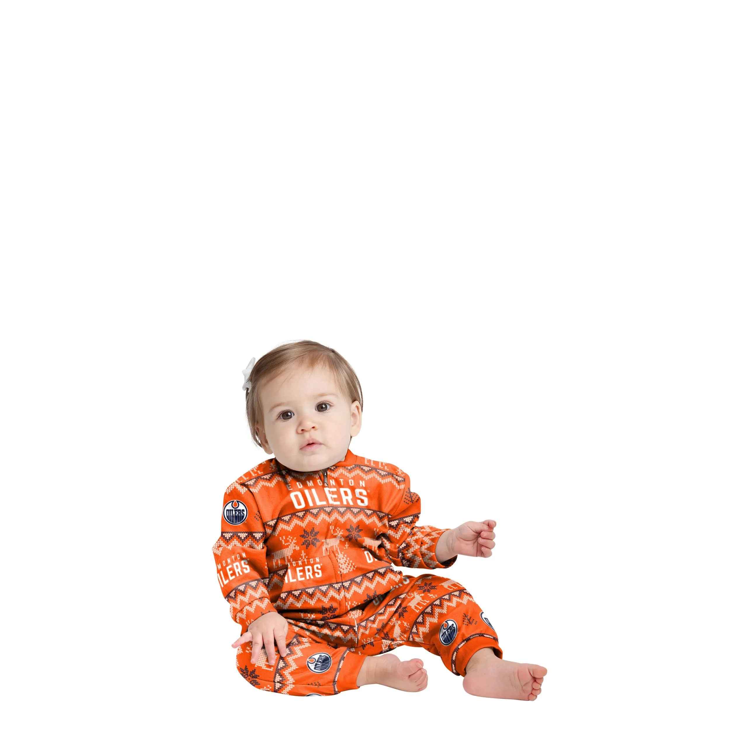 Edmonton Oilers NHL Ugly Pattern Family Holiday Pajamas