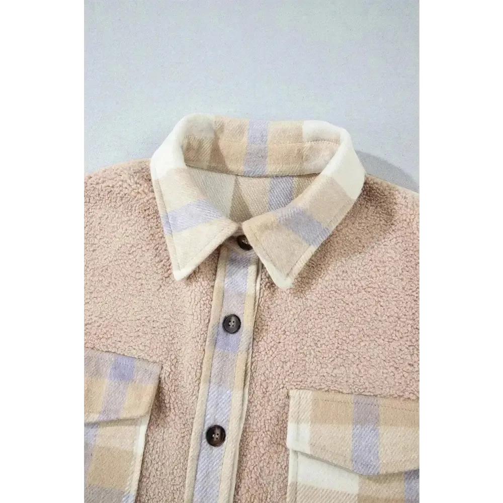 Elevate Your Style with the Slit Plaid Button Down Long Sleeve Coat