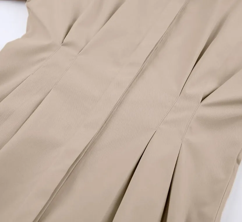 Elletra Pleated Shirt Dress