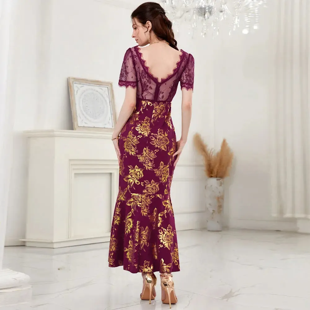Floral Mermaid Dress