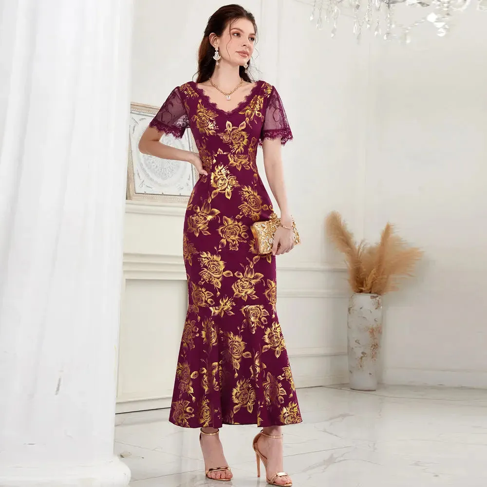 Floral Mermaid Dress