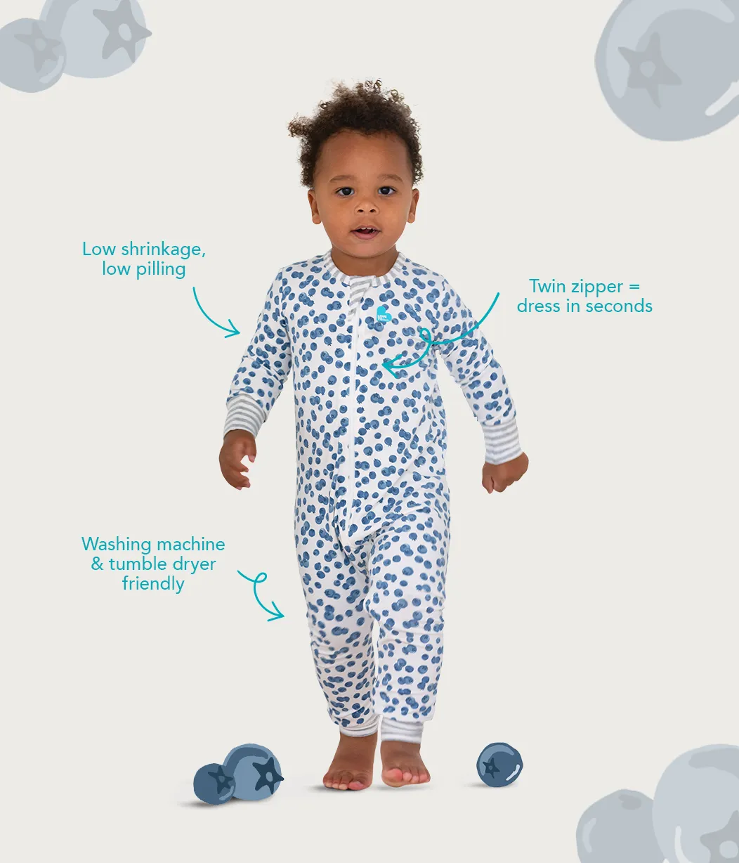 Footless Romper Cotton Grey Daydream