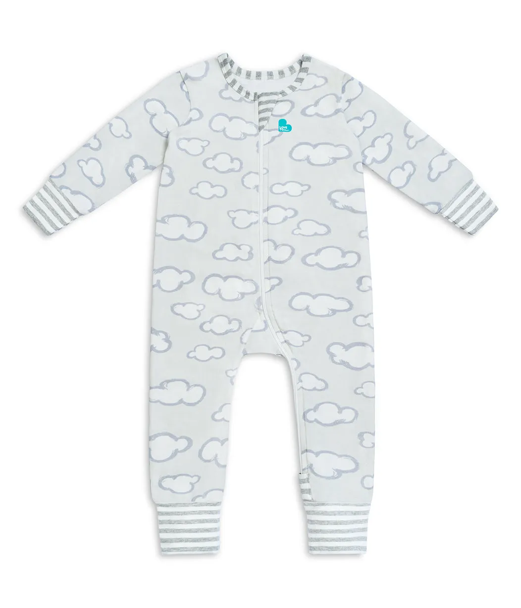 Footless Romper Cotton Grey Daydream