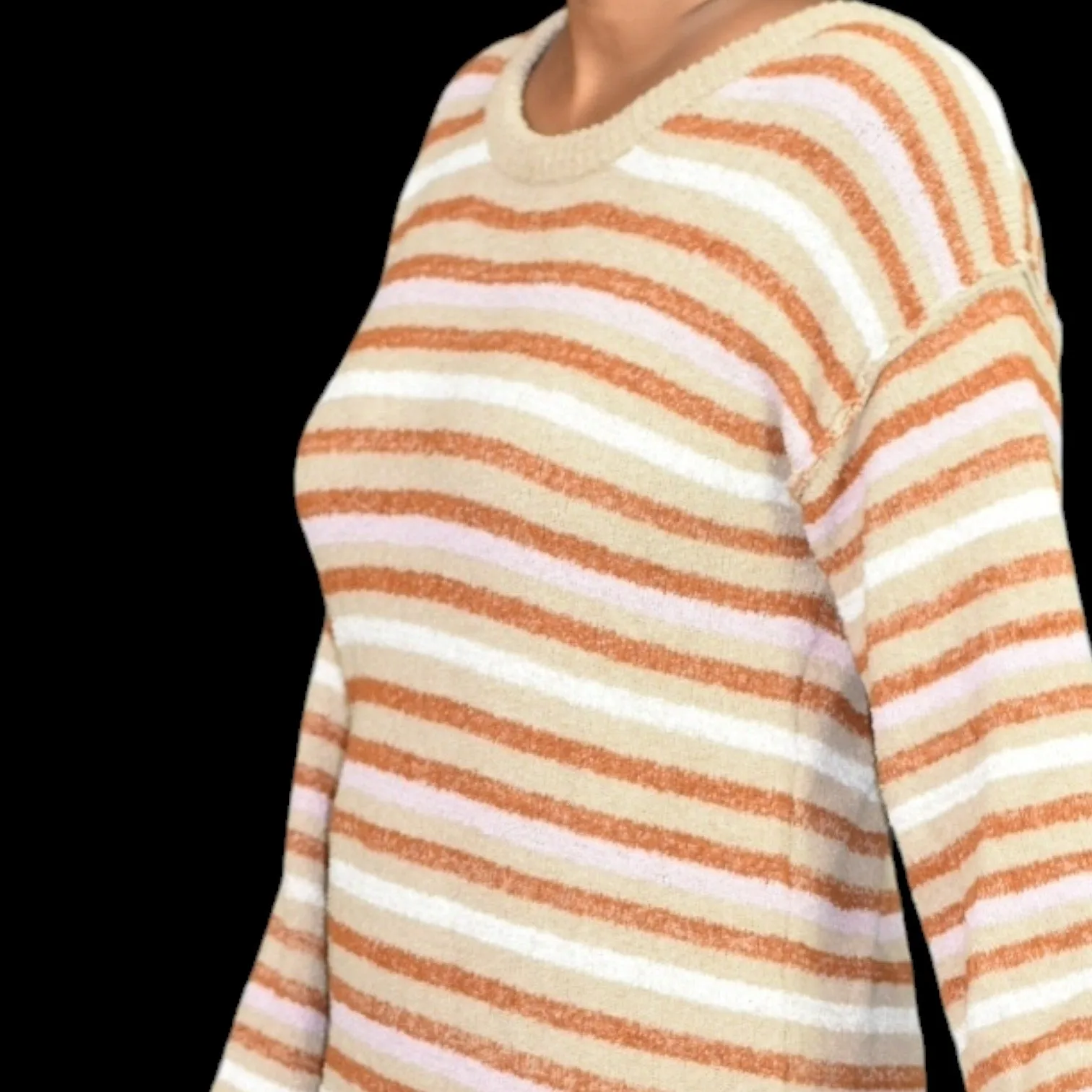 Free People Toes In The Sand Dress Tan Side Slit Midi Oversized FP Beach Nubby Sweater Knit Size XS