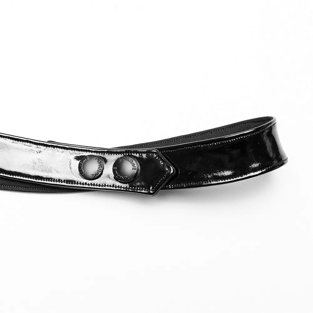 Futuristic One-Arm Accessory - Glossy Patent Leather