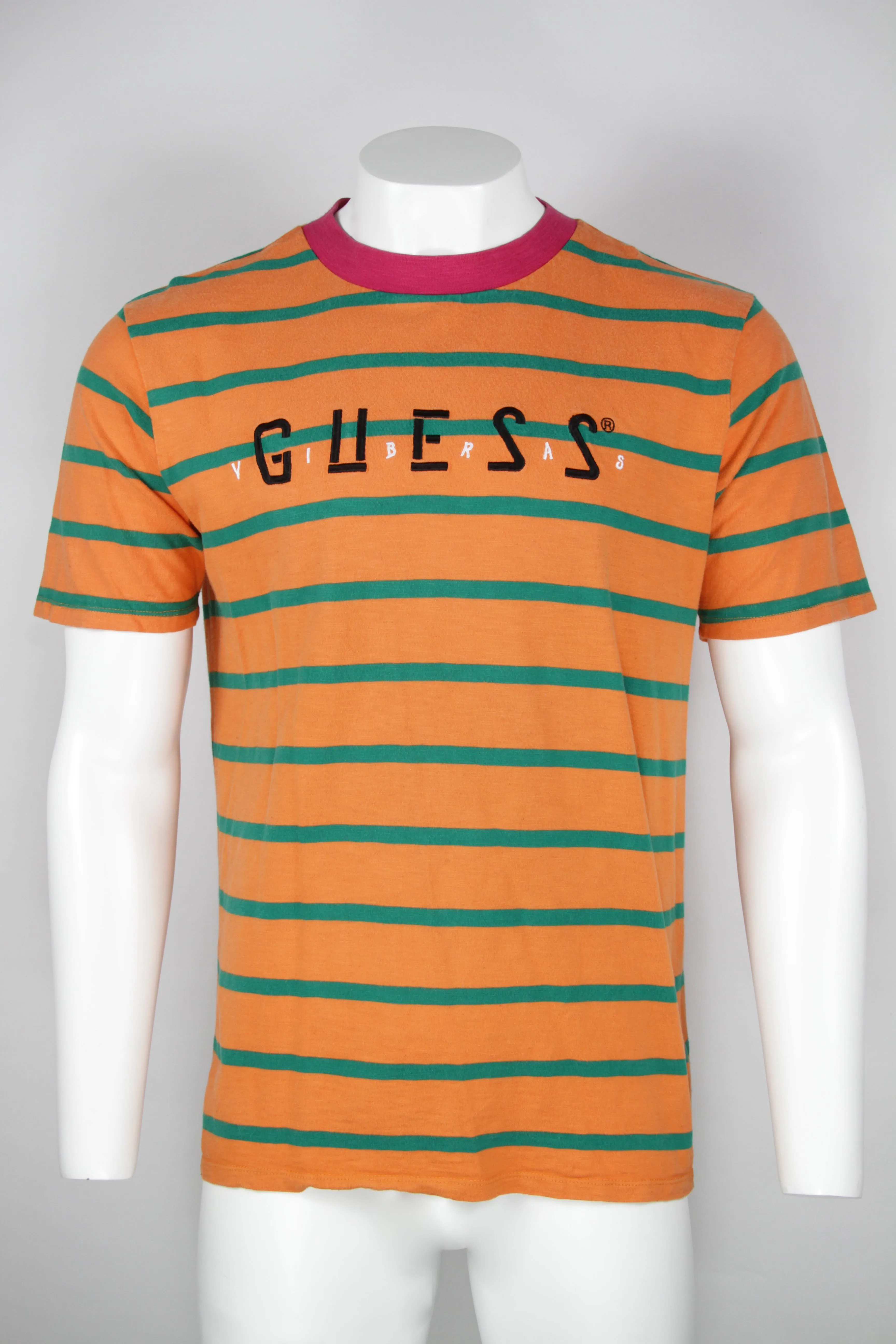 Guess x Balvin striped  T-shirt - M