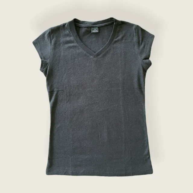 Hemp and Organic Cotton V-Neck Cap Sleeve Shirt
