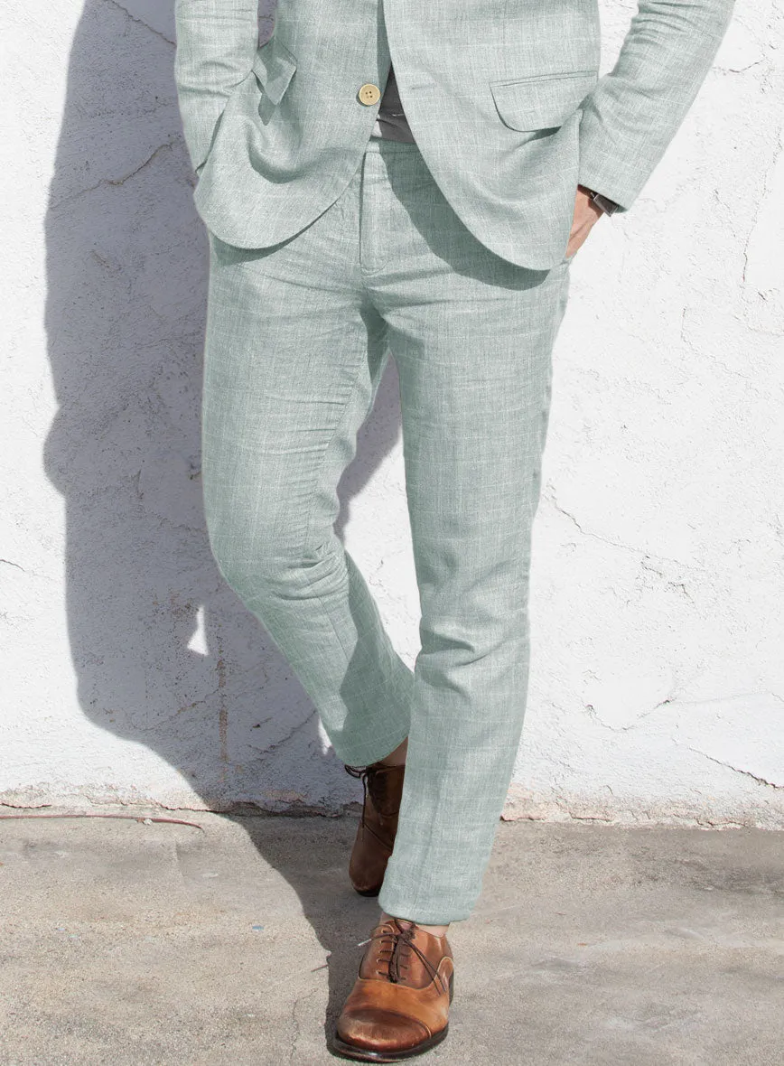 Italian Linen Lusso Summer Green Suit
