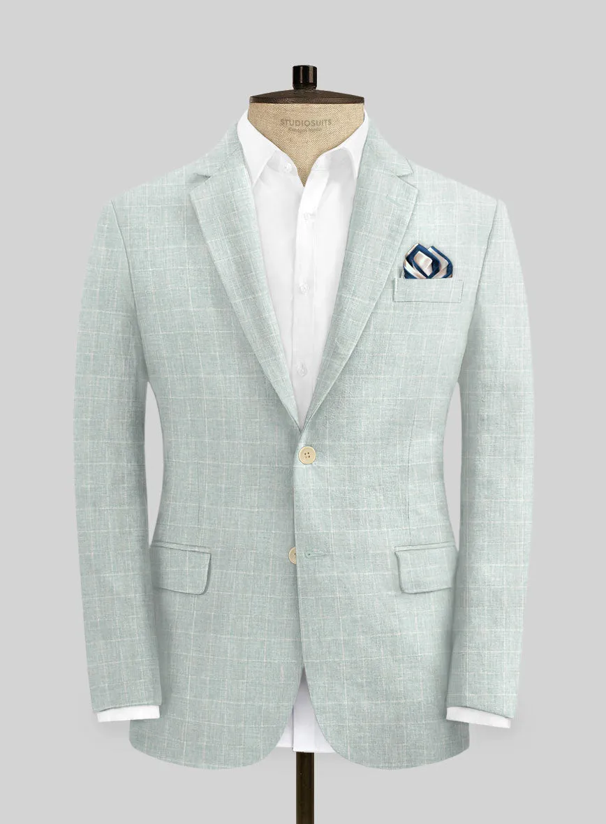 Italian Linen Lusso Summer Green Suit