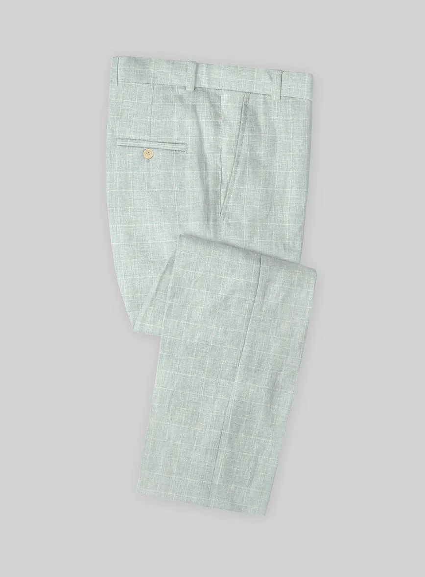 Italian Linen Lusso Summer Green Suit