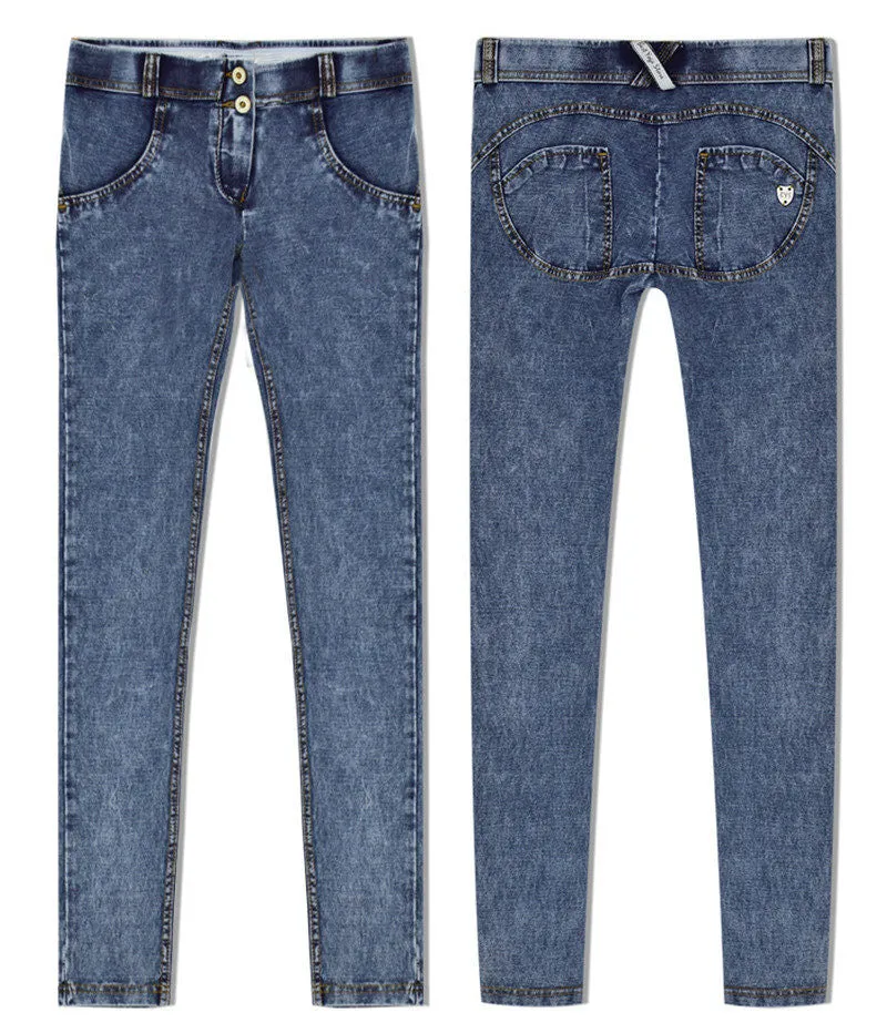 Jeans Woman Peach Push Up Hip Skinny Denim Pant