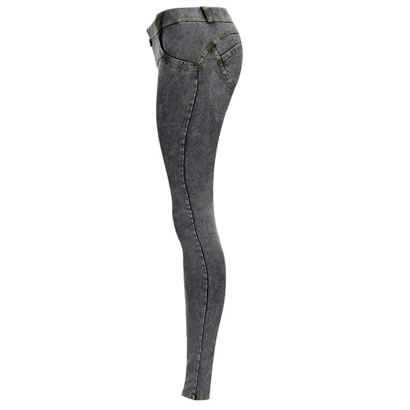 Jeans Woman Peach Push Up Hip Skinny Denim Pant